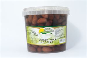 Olives noires en saumure variété Leccino