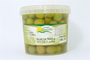 Pitted olives variety Nocellara